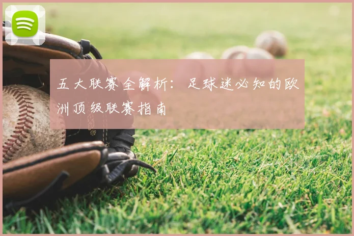 五大联赛全解析:足球迷必知的欧洲顶级联赛指南