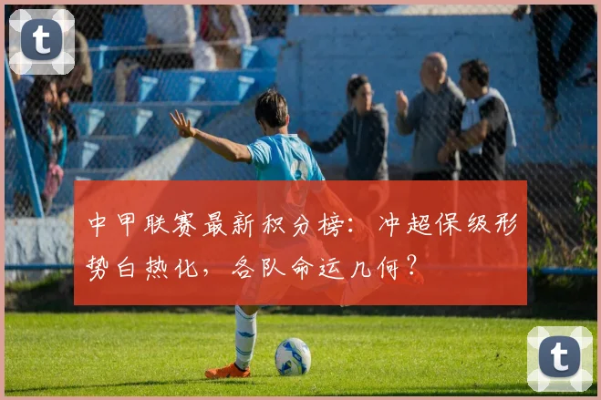 中甲联赛最新积分榜:冲超保级形势白热化,各队命运几何?